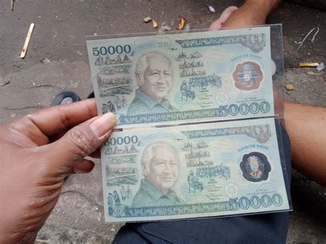 Uang Kuno 50000 Polymer Soeharto Antik Uang Lama Di Carousell