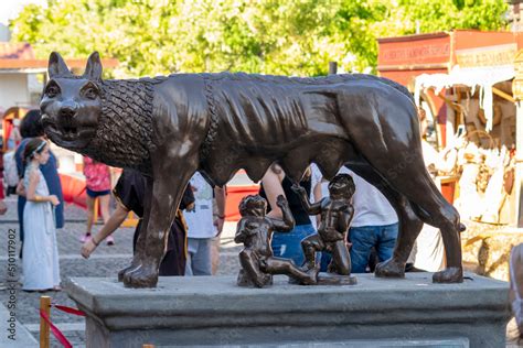 The Capitoline Wolf Is A Bronze Sculpture Depicting A Scene From The