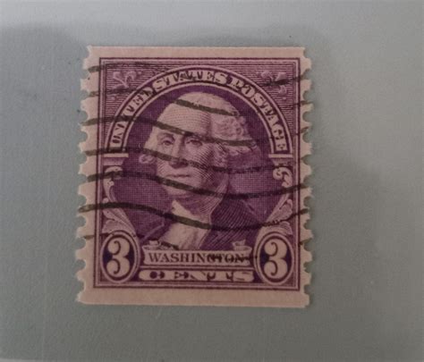 Very Rare George Washington Purple 3 Cent Stamp Near Perfect Etsy