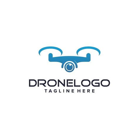 Drone Logo Design Template Vector Premium