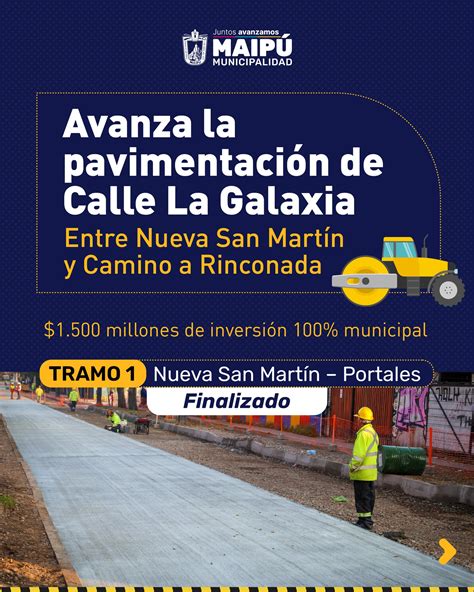 ¡Avanzan las obras en calle... - Municipalidad de Maipú Chile | Facebook