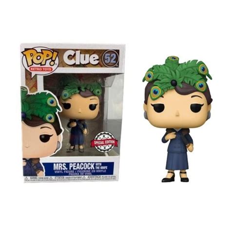 Funko Pop Retro Toys Clue Mrs Peacock With The Knife 52 Special Edition 100 Genuine