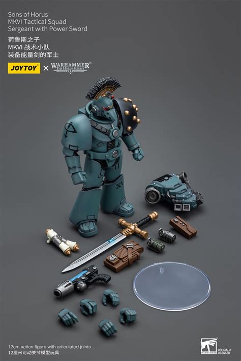 JOYTOY WH40K Sons Of Horus MKVI Tactical Squad Sergeant With Power