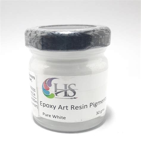 Epoxy Art Resin Pigments Pure White 30gms – Srishti Art Material