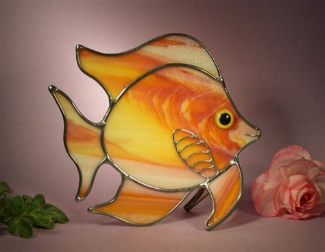 Stained Glass Angel Fish With A Smile By Stainedglassbywalter 2995