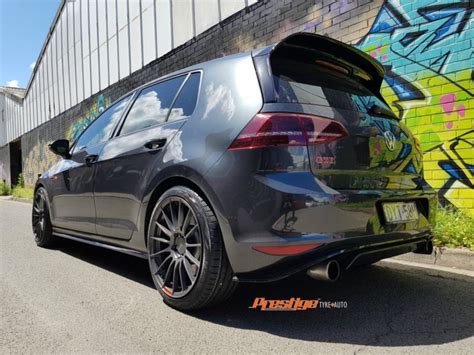 Volkswagen Golf GTI Mk7 Grey Enkei RS05RR Wheel Front