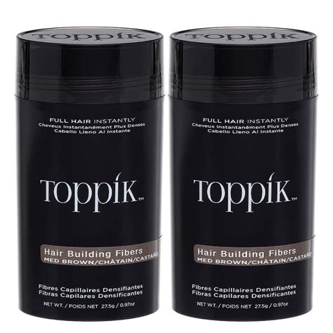 Toppik Medium Brown 27 5 G 0 97 Oz Hair Building Fibers Fill In Fine