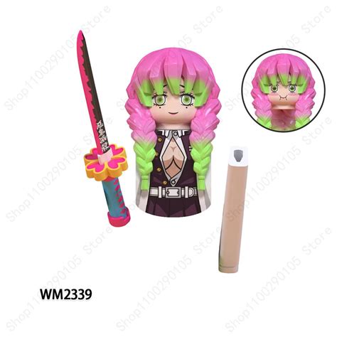 Мини фигурка Building Block Demon Slayer Tanjirou Inosuke Nezuko Zenitsu Kanawo Kyoujurou Akaza