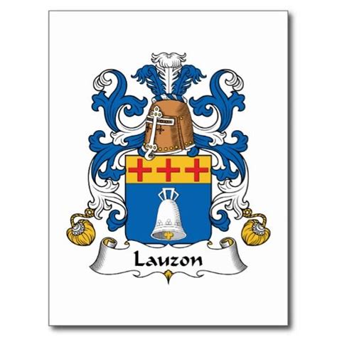 Lauzon Family Crest Postcard | Zazzle | Family crest, Postcard, Crest