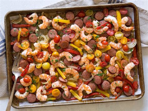 Sheet Pan Creole Shrimp And Sausage