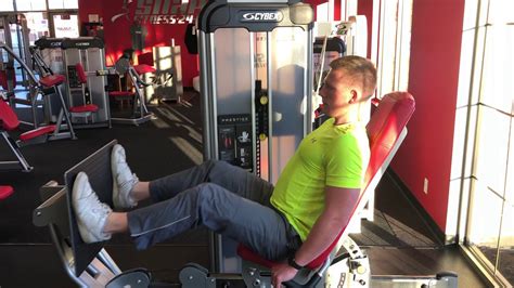 Seated Leg Press Exercise Youtube