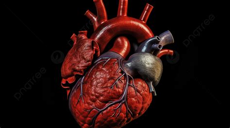 รูปพื้นหลังแบบจำลอง 3 มิติของหัวใจมนุษย์ พื้นหลัง ภาพ Cardiomyopathy