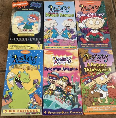 Rugrats Vhs Lot Of S Cartoon Nickelodeon Vhs Vintage Rugrats