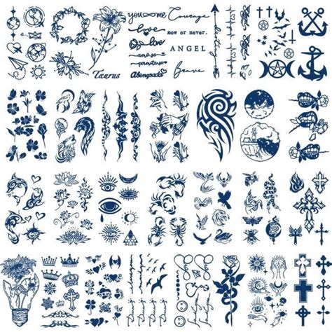 30 Feuilles De Tatouages Semi Permanents Pour Femmes Filles Enfants