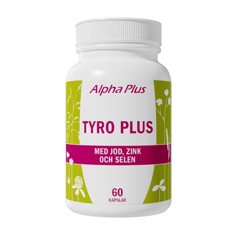 Tyro Plus Med Jod Zink Och Selen Kosttillskott Alpha Plus