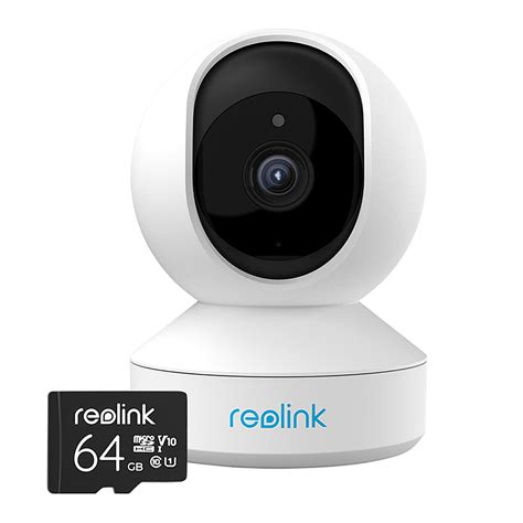 Reolink Smart 4MP Indoor Super HD 64GB Security Camera with Motion Spotlights White E5MEXTSM ...