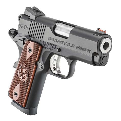 Springfield Armory Pi9208l 1911 Emp Champion 9mm Luger 3 9 1 Black Hardcoat Anodized Steel