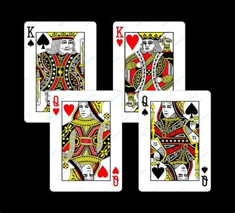 King Queen Of Hearts Spades Playing Cards Png Bundle — Drypdesigns