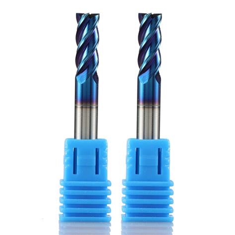 7MM HRC68 4 Flutes Nanoscale Blue Tungsten Carbide End Mill CNC Tool