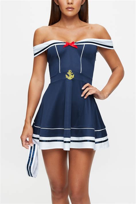 Buy Ann Summers Blue Sexy Sailor Off Shoulder Outfit From The Next Uk