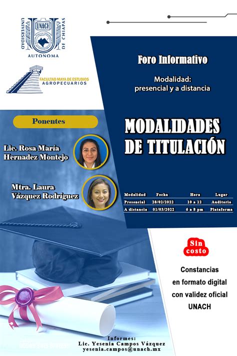 FORO INFORMATIVO MODALIDADES DE TITULACIÓN