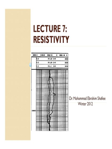 An Overview of Resistivity Concepts and Archie's Equations for Determining Formation Properties ...