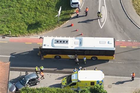 Unfall Heute In Oberb Ren Sg Schwerverletzte Nach Kollision Mit Postauto