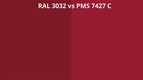 Ral 3032 Vs Pms 7427 C Ral Colour Chart Uk