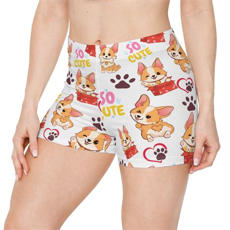 So Cute Corgis Cutie Booty Shorts Sterling Jax