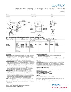 Fillable Online Icv Philips Lighting Fax Email Print Pdffiller