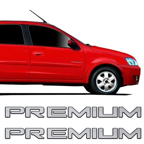 Par Adesivo Emblema Resinado Premium Corsa Celta 2009 Ferkautoparts