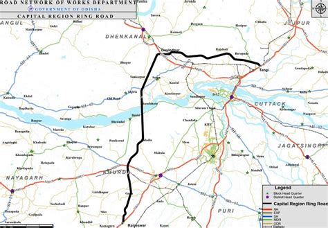 Odisha Capital Region Ring Road Map Status Update