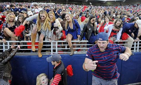 Total Takeover: Ole Miss Fans Rush the Field After Win - NBC News