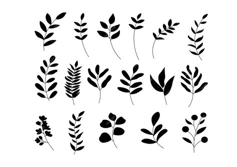 Premium Vector Leaf Set Vector