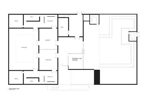 Arch_3611 Theoretical Design: Fire Station Floor Plan and Secitons