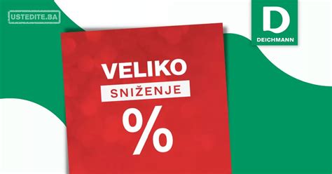 Deichmann VELIKO SNIŽENJE na preko 500 artikala 16 6 9 7 2023 ustedite ba