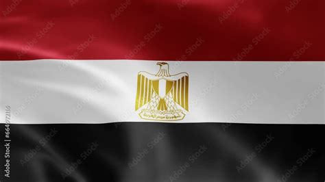 Egypt Flag Is Waving 3d Animation Egypt Flag Waving In The Wind