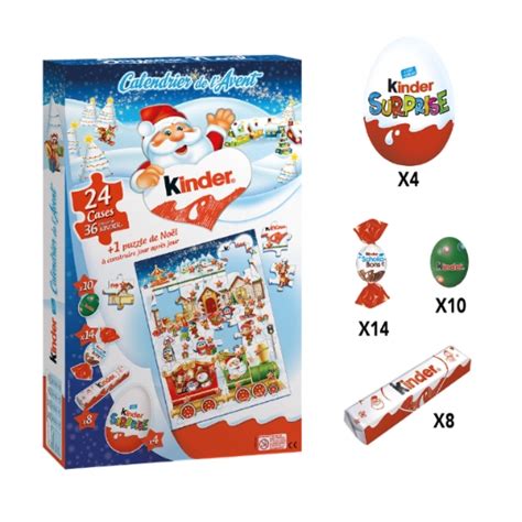 Calendrier De L Avent Chocolat Au Lait Maxi Puzzle KINDER Le