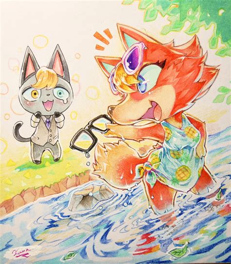 Raymond And Audie Animal Crossing Drawn By Tamanosuke Danbooru