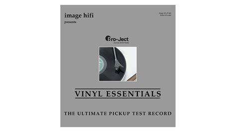 Vinyl Essentials Stereo Test Lp Pro Ject Audio Usa