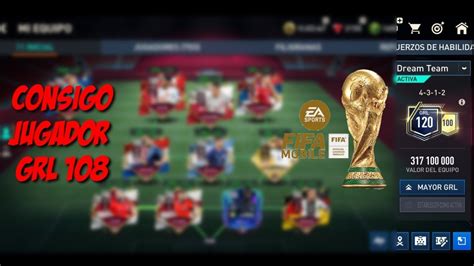 LLEGO A GRL 120 EN FIFA MOBILE CONSIGO JUGADOR 108 DEL MUNDIAL YouTube