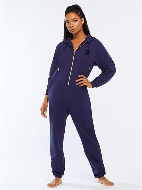 Forever Savage Hooded Onesie In Blue Savage X Fenty Festive Holiday