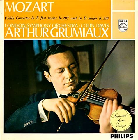 Arthur Grumiaux London Symphony Orchestra Colin Davis Mozart