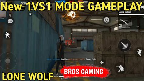 New Lone Wolf Mode In Free Fire New 1vs1 Mode Bros Gaming Garena