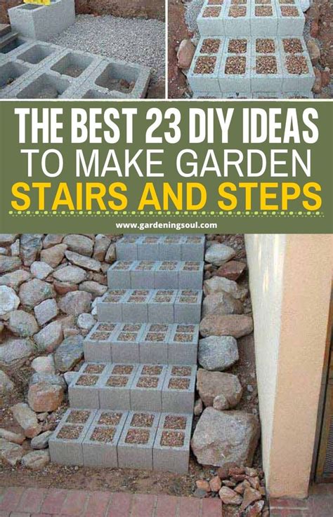 The Best Diy Ideas To Make Garden Stairs And Steps Garden Stairs