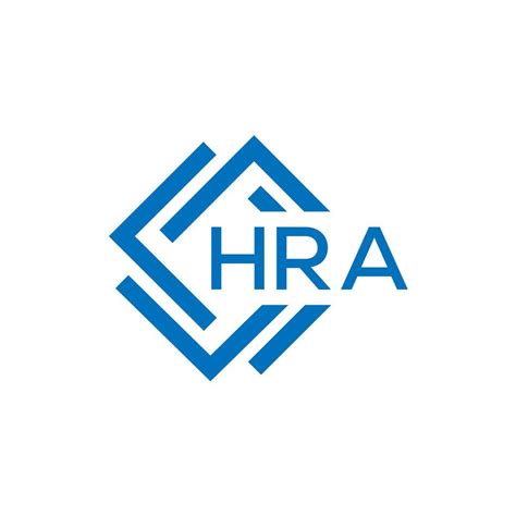 Hra Letter Logo Design On White Background Hra Creative Circle Letter