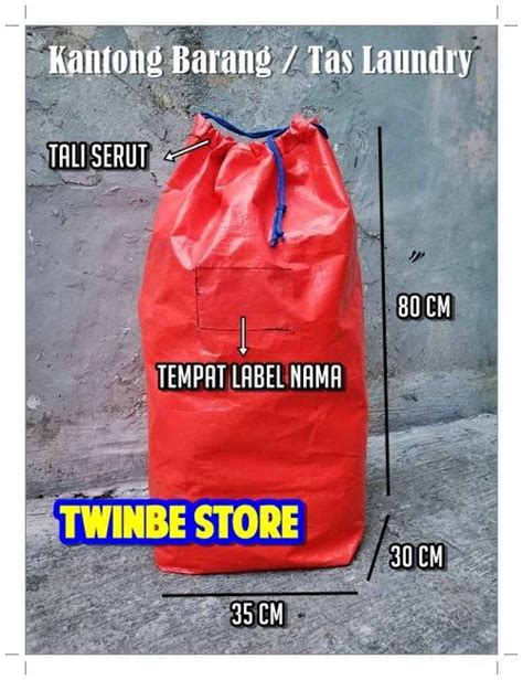 Jual Tas Kantong Laundry Terpal Besar Karung Barang Cargo Terpal Tebal