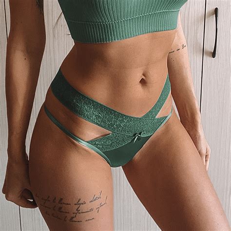 Calcinha Feminina De Renda Sexy Sem Costura Lingerie Sensual Fio Dental