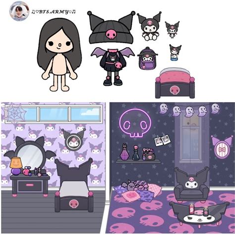 Kuromi Paper Doll House Printable