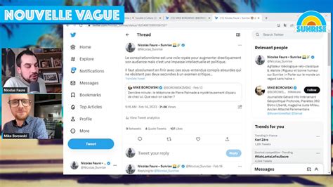 Nicolas Faure Sunrise On Twitter BOROWSKIMIKE J Avoue Que